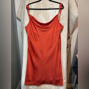 Marciano Orange Sleeveless Mini Dress